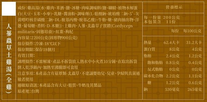 果子禮 - 早鳥優惠價!!6-8人份鴻福開運年菜組:人蔘蟲草土雞湯 (全雞)2200公克(固形物900公克)+煙燻無骨沉香鵝(半隻去骨)600g+紅燒獅子頭600g+干貝櫻花蝦米糕600g+姬松茸蘿蔔糕1000g+滷味大拼盤(鴨翅.雞爪.花生有魚)+桔利紅豆紫米八寶飯-全部總重6020g