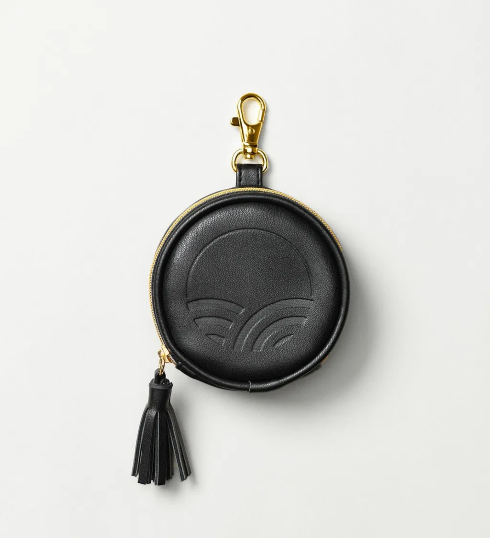 美國Tushbaby - 小圓仔包-皮革黑 (5.8*5.8*9.5cm)