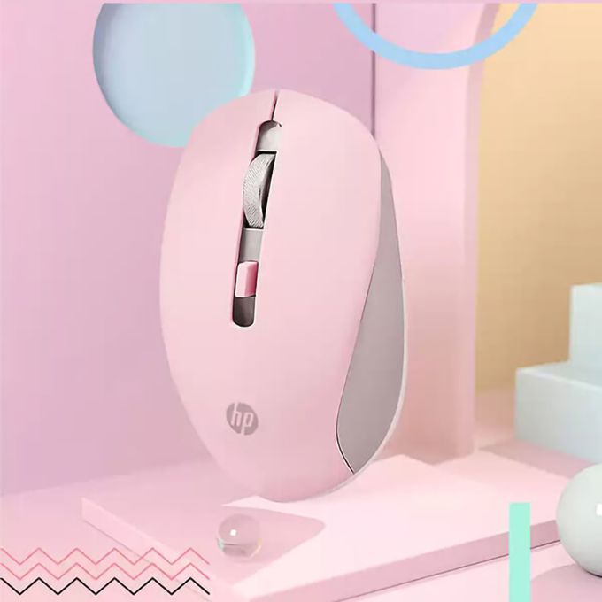 HP-HP惠普 - S1000 PLUS 無線滑鼠 (內有附電池)-粉色