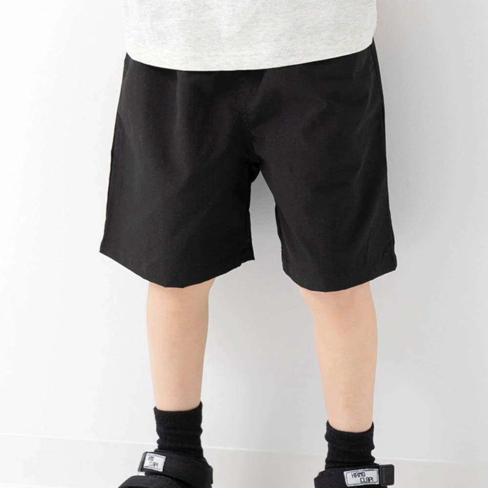舒適耐穿簡約風休閒短褲-黑