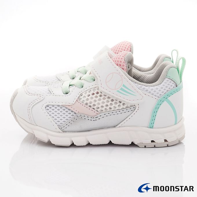 Moonstar日本月星 - 運動機能童鞋-MSCNC3164白粉(中小童)-機能運動鞋-白粉