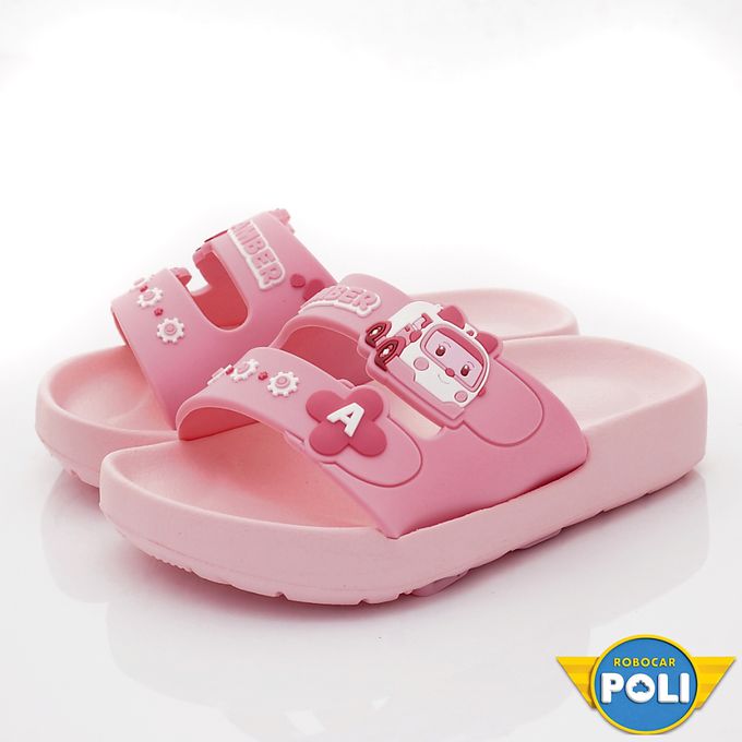 POLI輕量拖鞋(袋裝)POKS34013粉(中小童)-涼拖鞋-粉