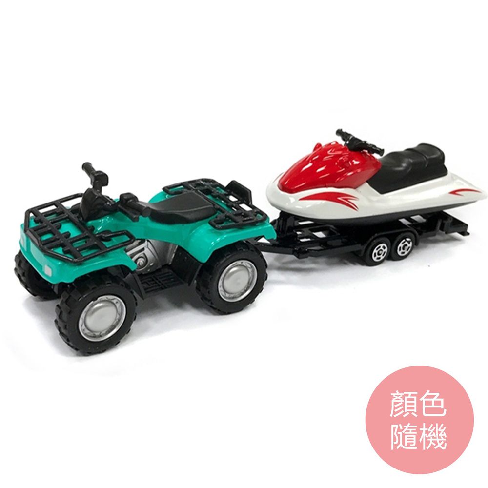 樂彩森林 - 加長合金車-摩托船(108#)(顏色隨機)-滑行