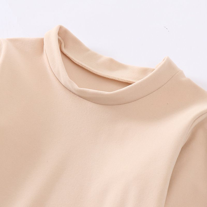 MAMDADKIDS - 雙面絨保暖長袖家居服套裝-橘紅色