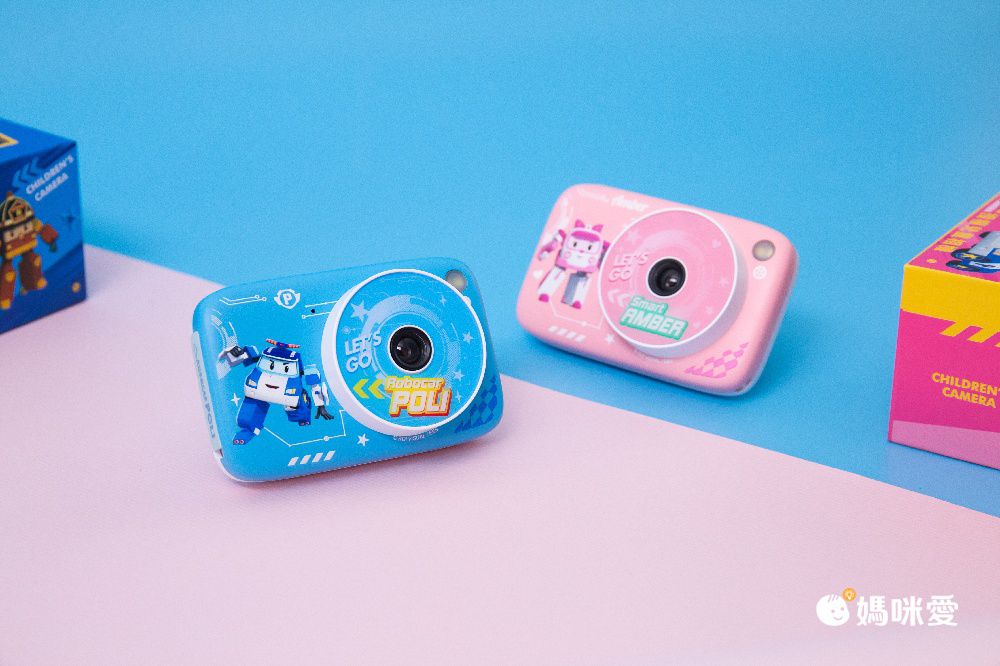 POLI 波力救援小英雄 - 【超值兩入組】兒童數位相機含32G記憶卡-波力*1+安寶*1+[贈]可愛風扇*1