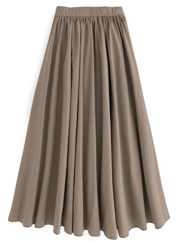 日本 GRL - 熱銷定番 百搭透氣修身長裙-經典黑