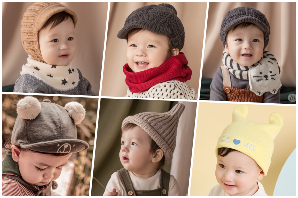 韓國 Happy Prince - 蕾絲蝴蝶結珍珠花朵髮飾Set-棕花X杏蝴蝶結