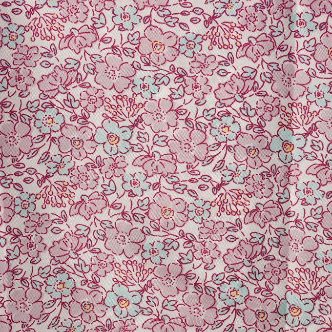 akachan honpo - 短斗篷式雨衣-小花-紫色 (80~95cm)