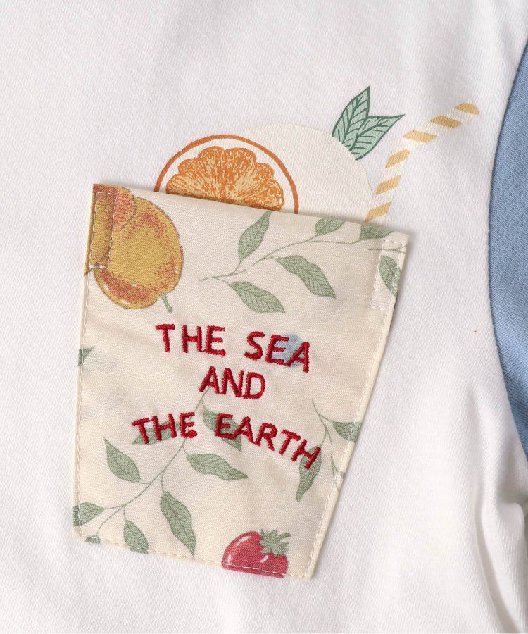 日本 apres les cours - 夏日印花清爽短袖上衣-三色冰淇淋-橘粉