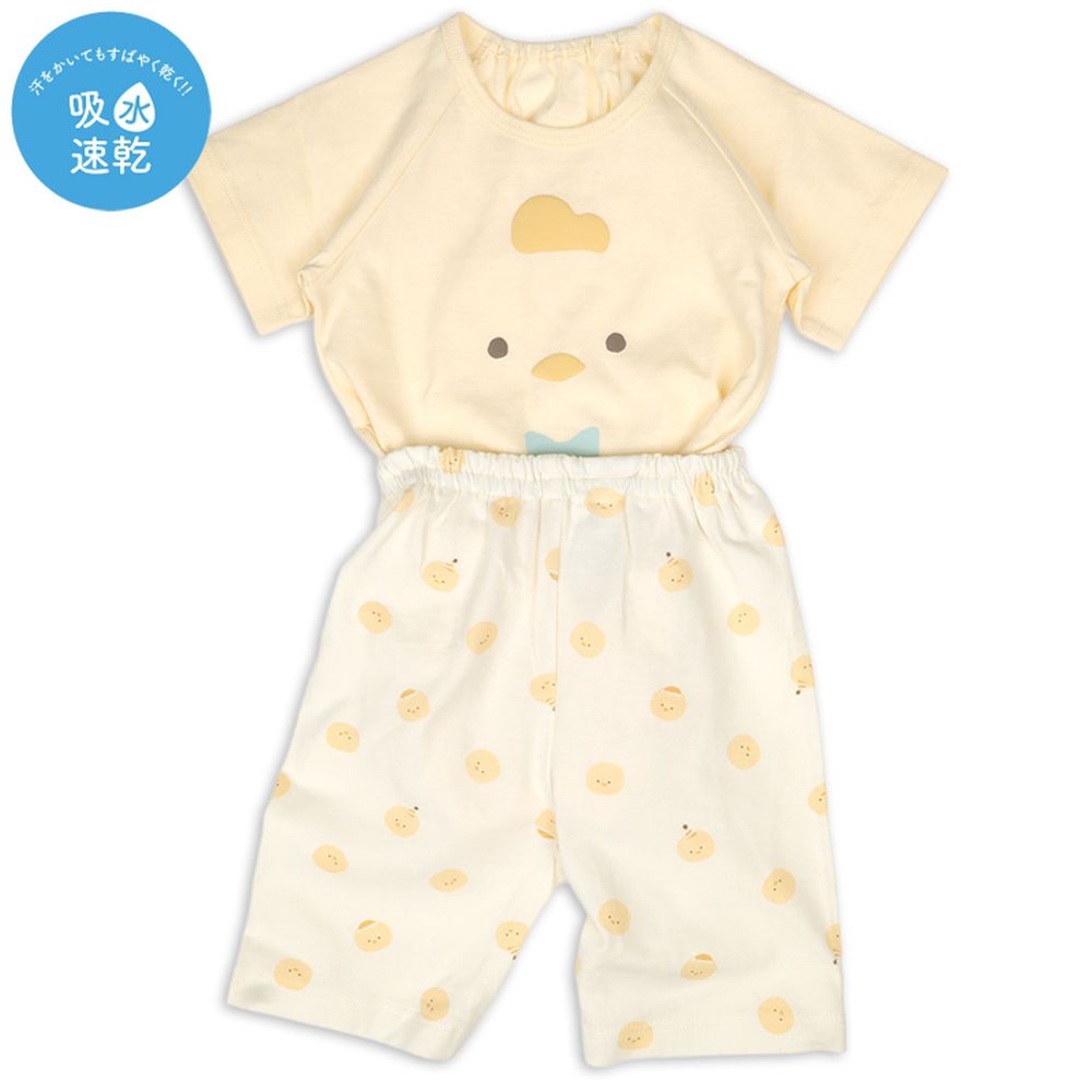 幼兒短袖家居服-套頭式 小雞-黃色