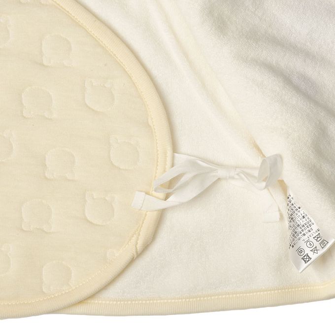 akachan honpo - 背心 保暖鋪棉-按扣款-淺卡其色 (50~60cm)