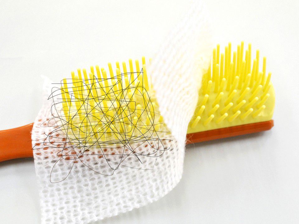 日本 TESCOM - 超音波負離子樁油艷髮梳+SOWA包起來梳子去污紙-香檳金短梳*1+紙巾*30枚/包