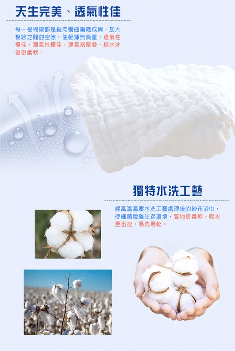 JustGreen - 六層澎澎紗純棉紗布浴巾-黃色 (95x95cm)