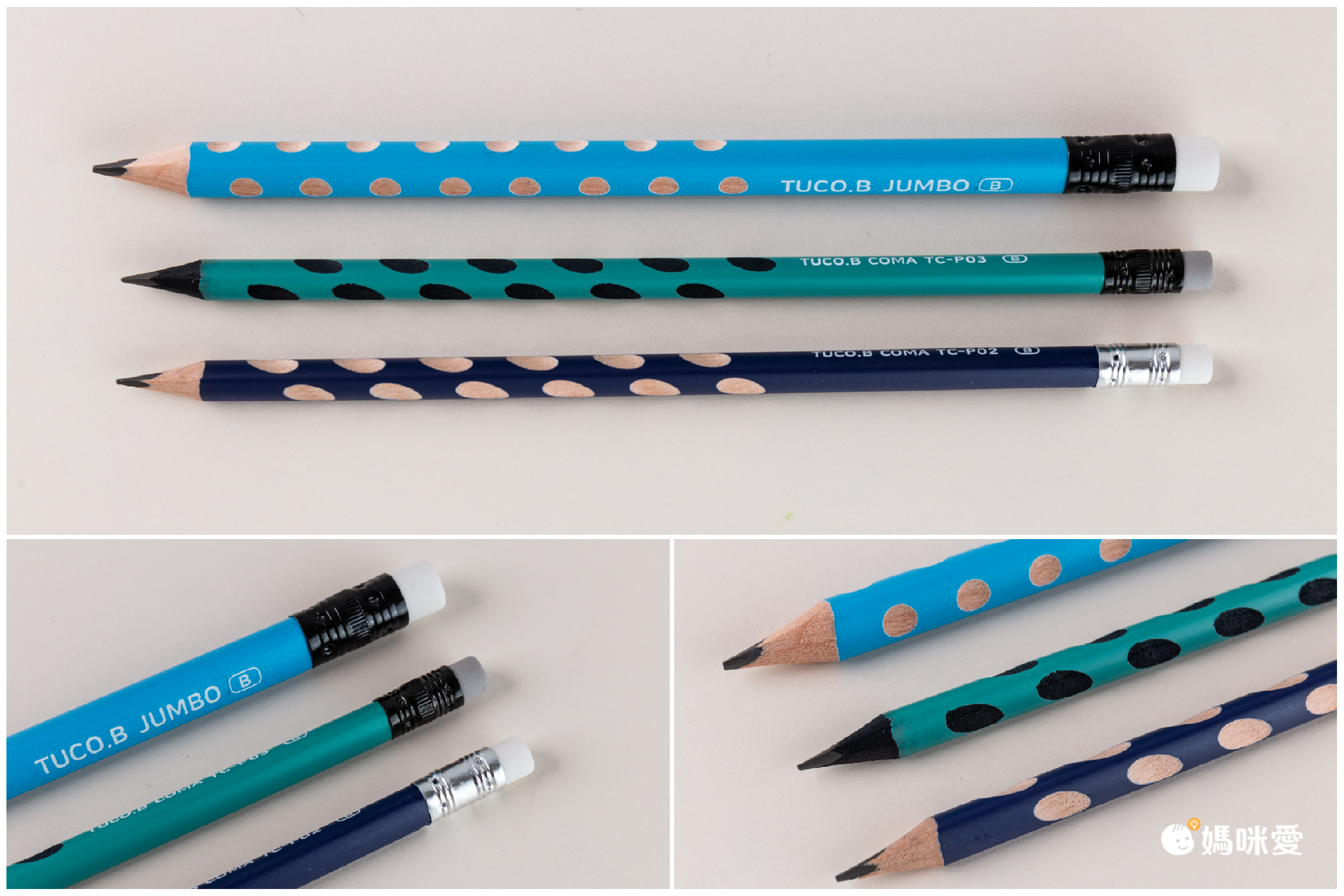 韓國 TUCO.B - COMA三角鉛筆HB-12入