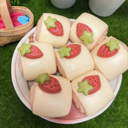 草莓鮮奶QQ饅頭-240g/1包