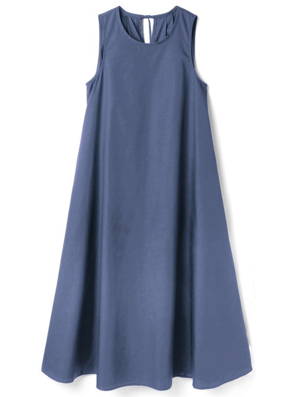 日本 GRL - 優雅後綁帶修身無袖洋裝-淺軍綠