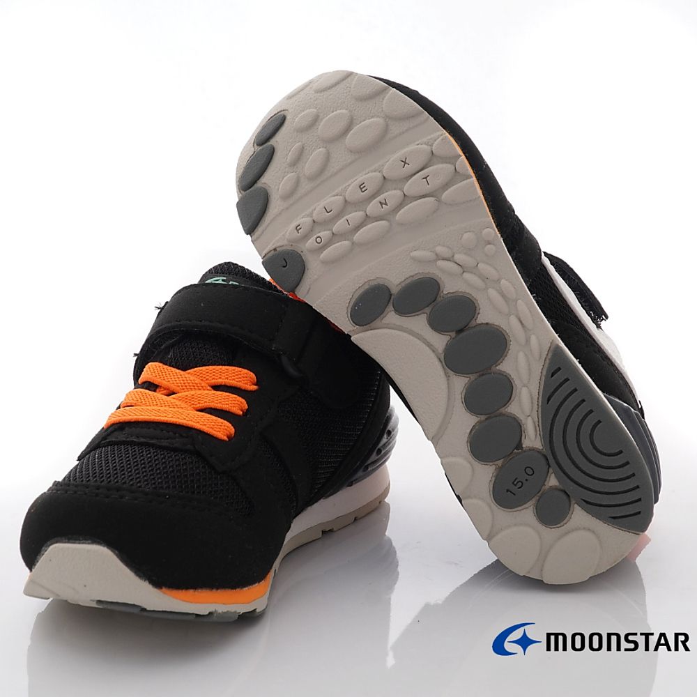 Moonstar日本月星 - 月星HI系列十大機能款(中小童段)-運動鞋-黑