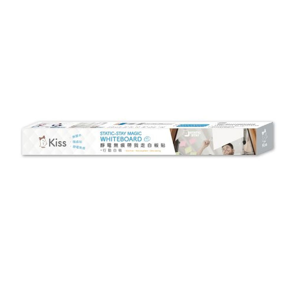Kiss貼貼 - Kiss貼貼靜電無痕帶我走白板貼-行動白板(6入卷裝)-39cm X 56cm