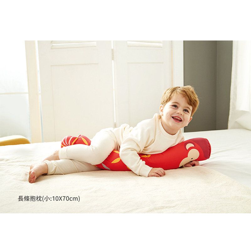 正韓Hello HiZoo - 純手工製多功能防蟎抗菌兒童長條抱枕/靠枕/睡眠輔助枕/側睡抱枕(小款)-偶像猴