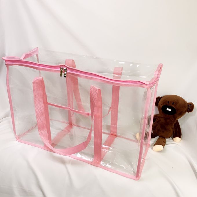 妞妞絲 - 透明棉被袋-草莓粉 (XL)