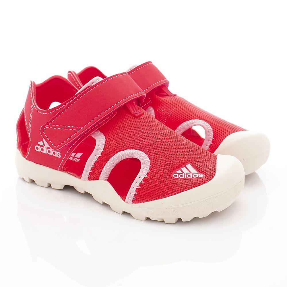 adidas - 愛迪達童鞋-護趾運動涼鞋(中大童段)-紅