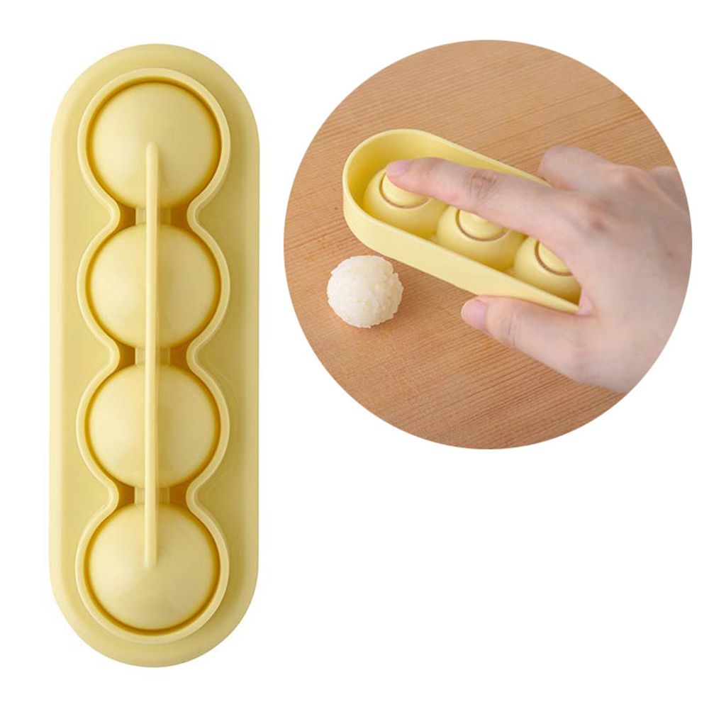 迷你丸子飯糰模具 附海苔打洞器 (【飯糰模具】寬5×深14.5×高4.5cm)
