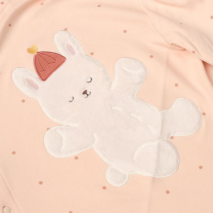 akachan honpo - 長袖兔裝 翻身神隊友-彈性材質-粉紅色