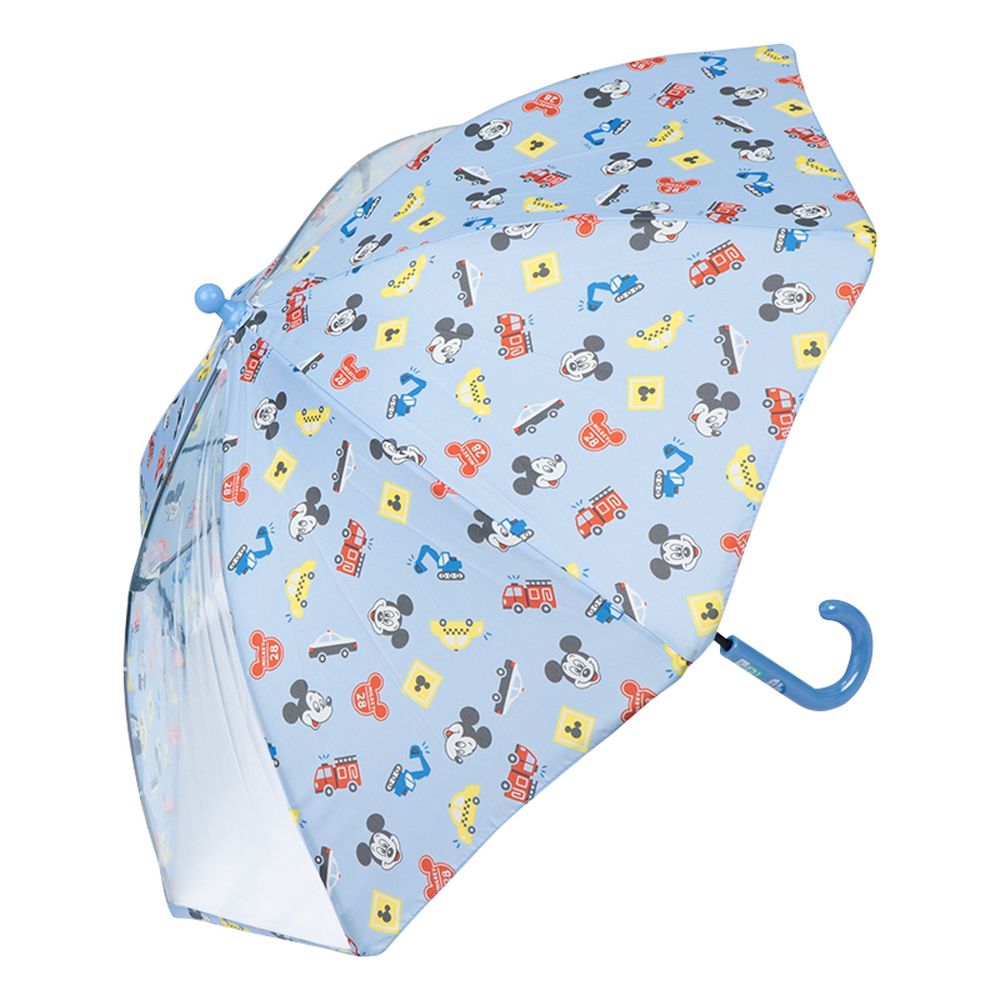 雨傘 圓弧狀傘珠-米奇-藍色