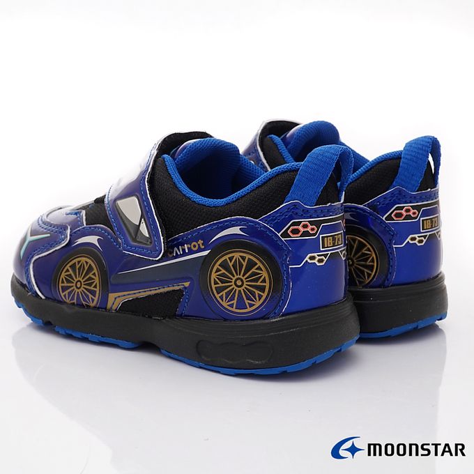 Moonstar日本月星 - 月星CR賽車運動鞋-CRC23285藍-15-19cm(中小童)-運動鞋-藍