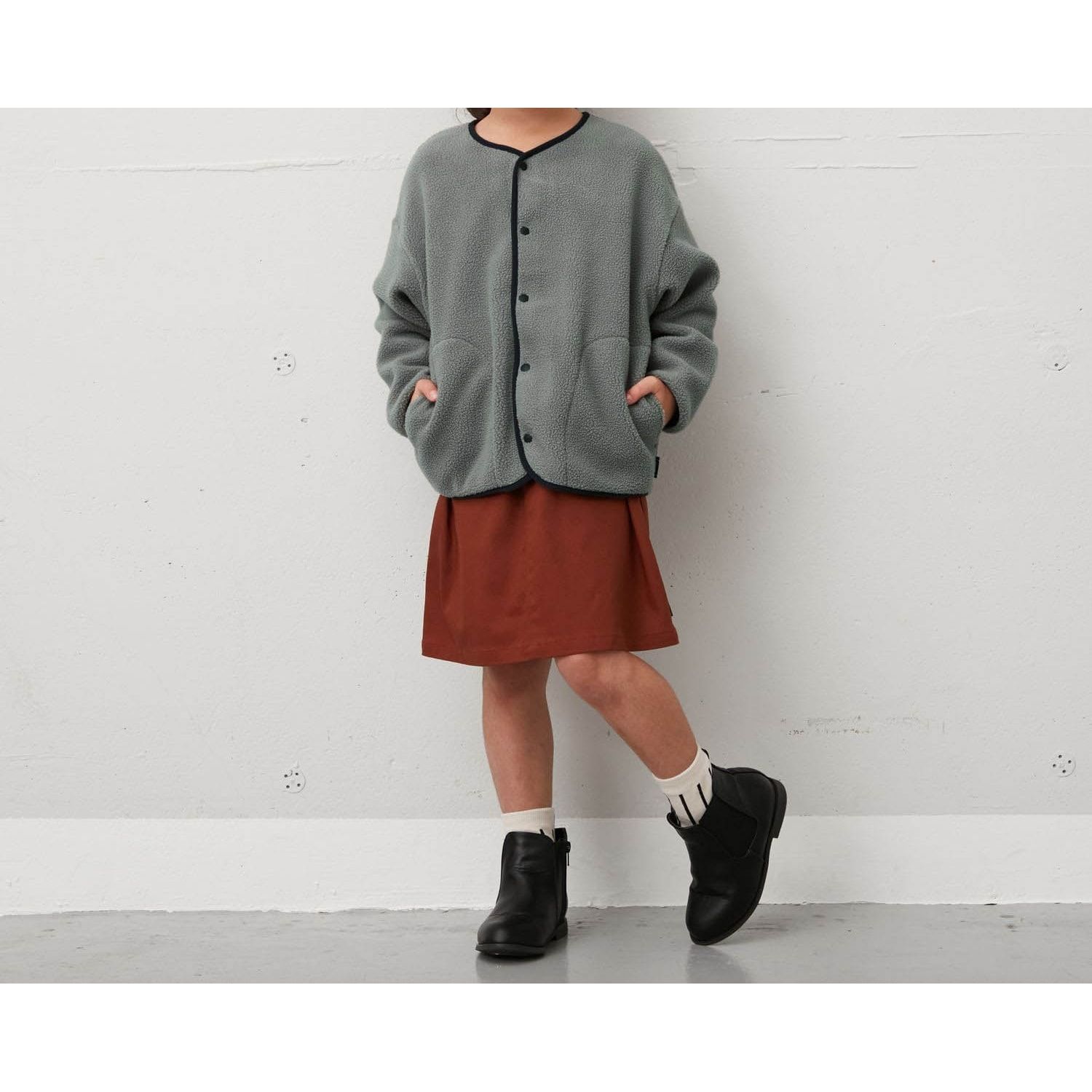 日本千趣會 - 內裡純棉泰迪熊外套-蜜桃粉