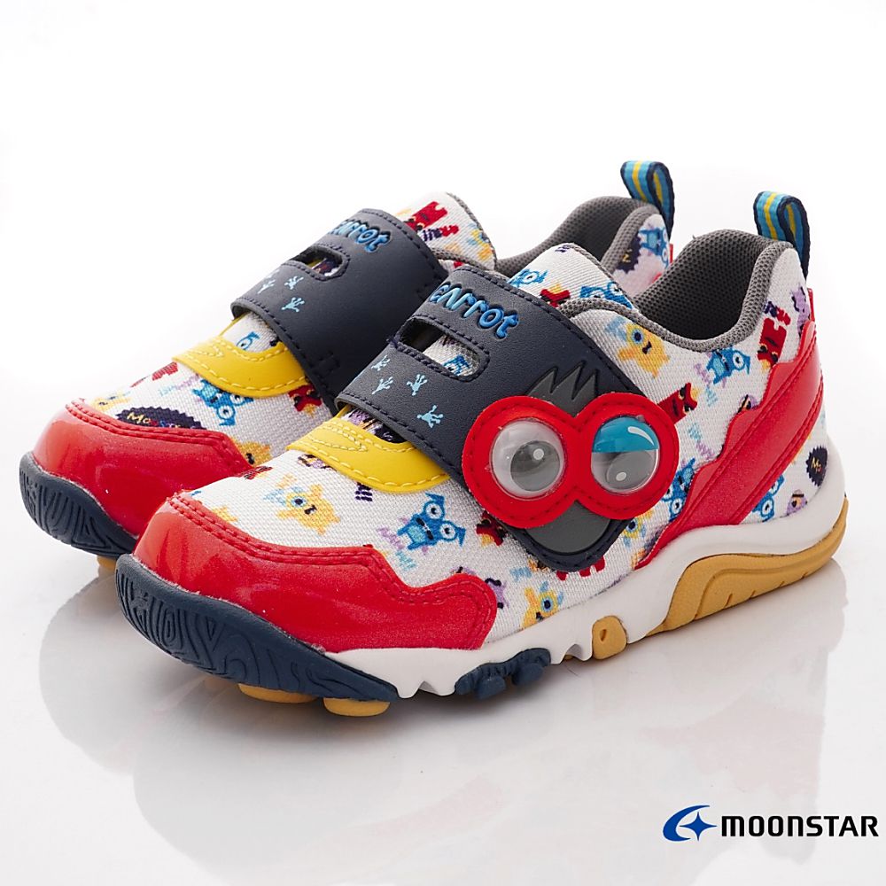 Moonstar日本月星 - 速乾公園機能運動鞋(中小童款)-白紅