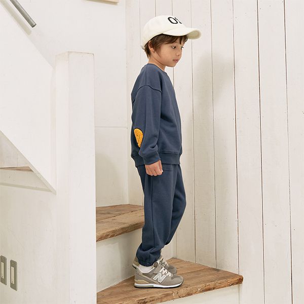 日本 b-ROOM - 彈力百搭口袋運動長褲-炭灰