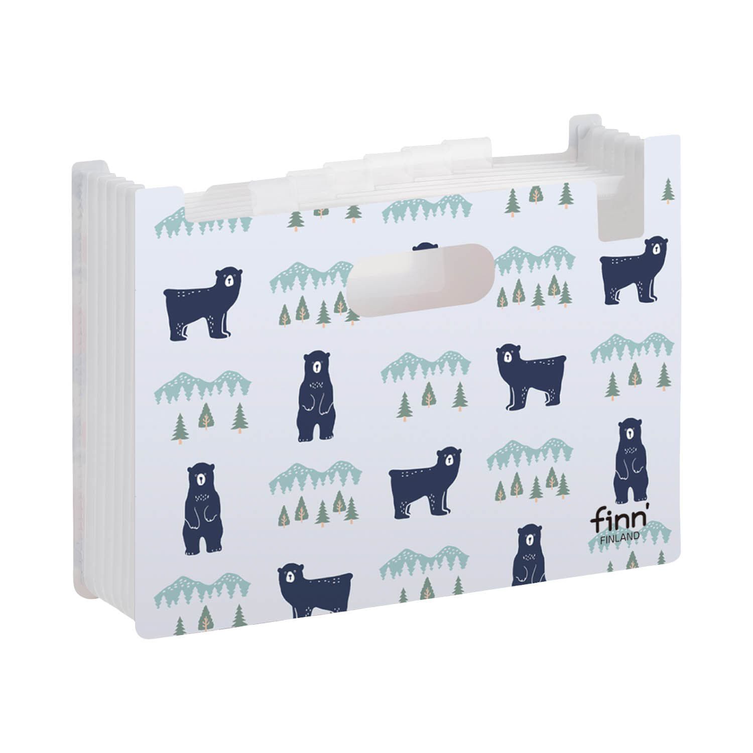 日本千趣會 - 北歐風 風琴式文件收納夾(可放A4)-療癒小狗 (33x23.5x2cm)