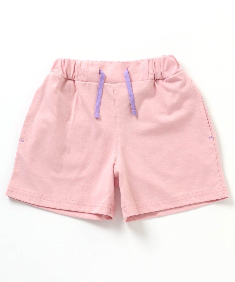 日本 BREEZE - 奶昔造型口袋膝上短褲-草莓-粉紅