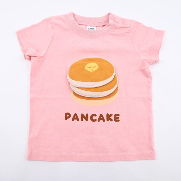 日本 Baby Room - 立體翻翻樂短袖上衣-美味鬆餅-沙杏