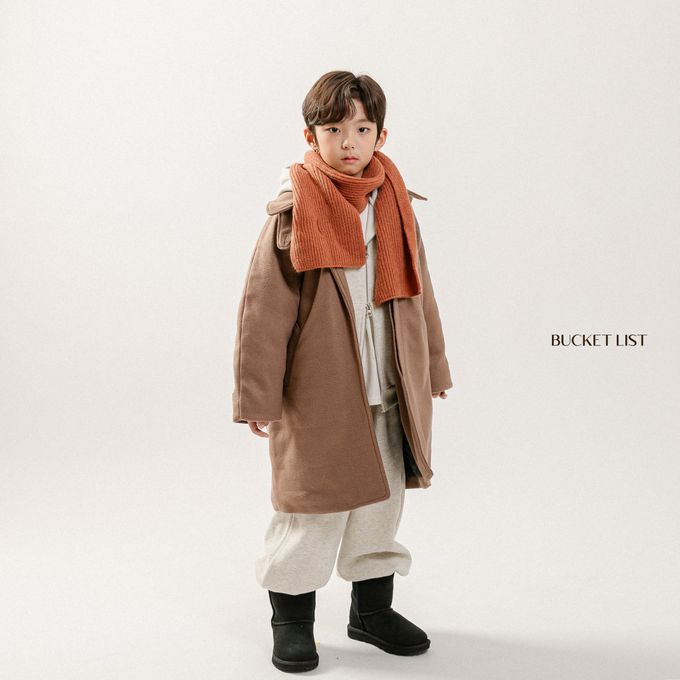 韓國 BUCKET LIST - 韓風小歐巴鋪棉連身大衣-可可咖