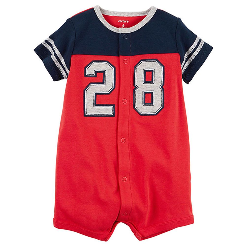 美國 Carter's - 嬰幼兒短袖連身衣-籃球 (18M)