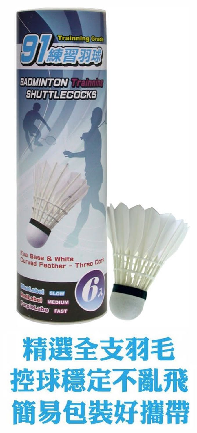 成功 - 91藍標練習羽球(6入)
