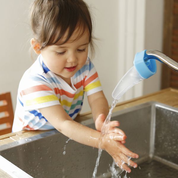 akachan honpo - Aqueduck水龍頭延伸器/粉紅色