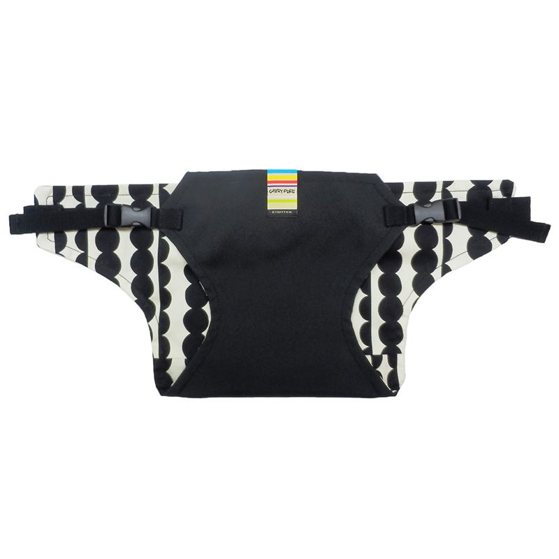 akachan honpo - 幼兒椅子固定帶-圓點-黑色-1個