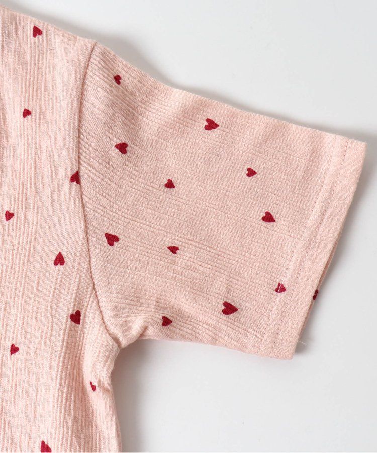 日本 apres les cours - 楊柳天竺棉夢幻感成套短袖家居服-小花-象牙白