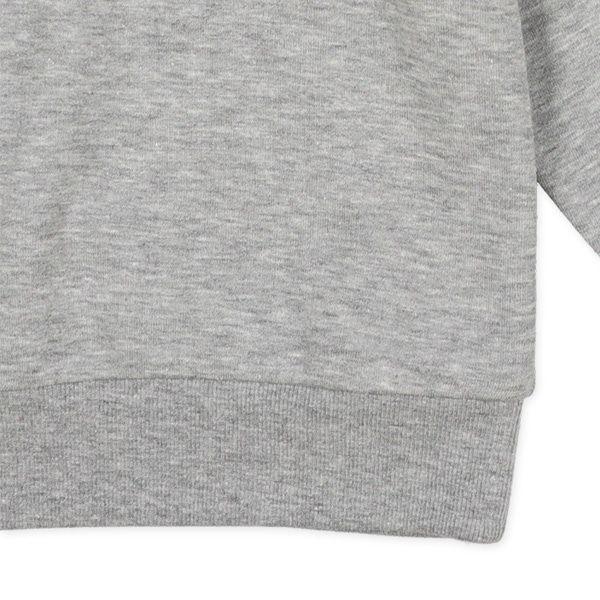 日本西松屋 - 裏毛圓領刺繡大學T-漢堡-黑