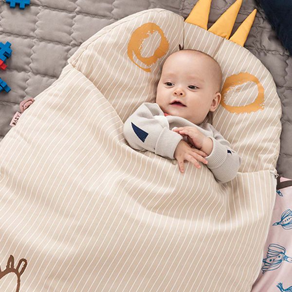 韓國Daby - 小怪獸嬰兒睡袋-堅果Nuty(淺褐) (適用：1~18個月，尺寸： 64 x 91 公分)
