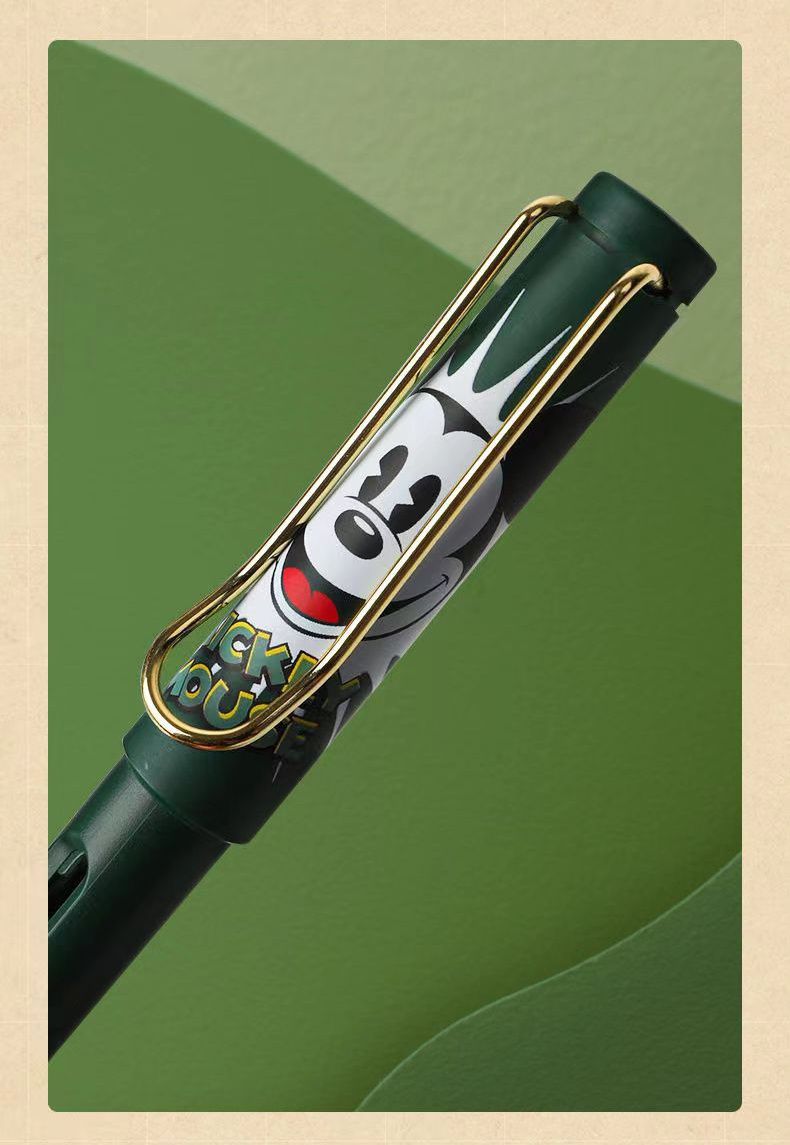 卡通精美兒童鋼筆禮盒組(6入)-卡通人物米奇 (16x16.3x2.3cm)