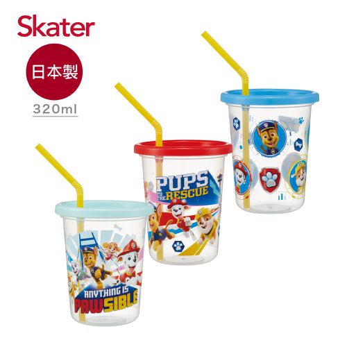 日本 SKATER - 日本製3入水杯(320ml)-汪汪隊