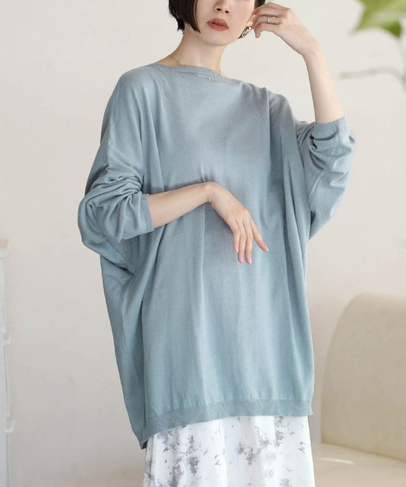 日本 zootie - 純棉薄針織飛鼠長袖上衣-蜜桃