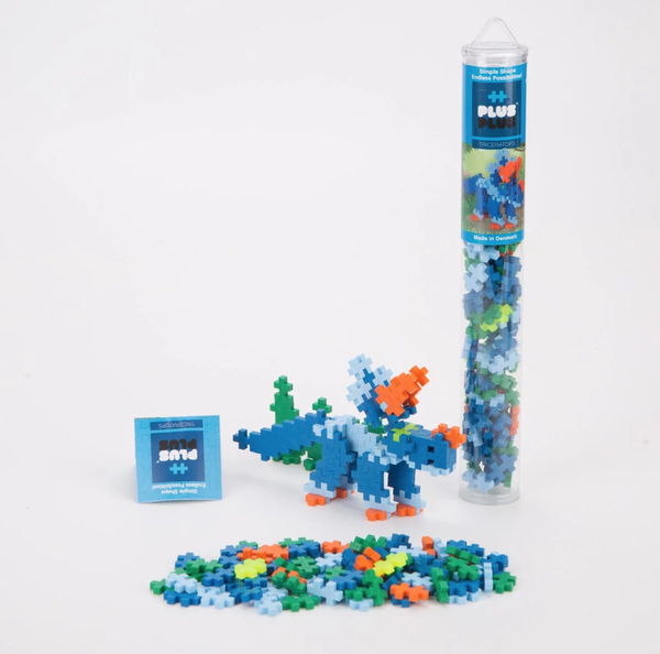 加加積木 PLUS PLUS - Mini小顆粒-彩虹系列-彩虹100PCS(三角龍)