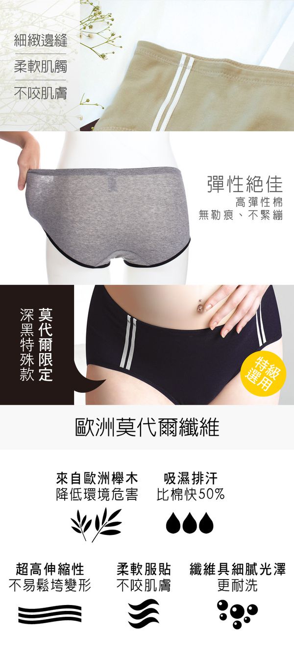 六甲村 Mammy Village - 舒適低腰孕婦運動內褲-深黑