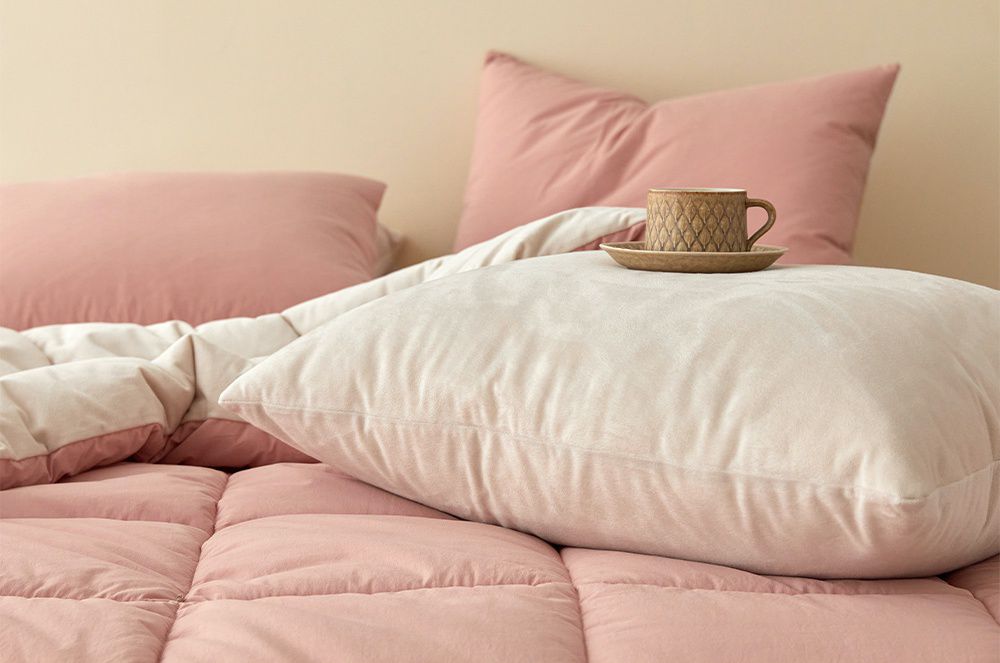 韓國 Maatila - 可水洗刷毛高密度60支棉棉被-玫瑰拿鐵