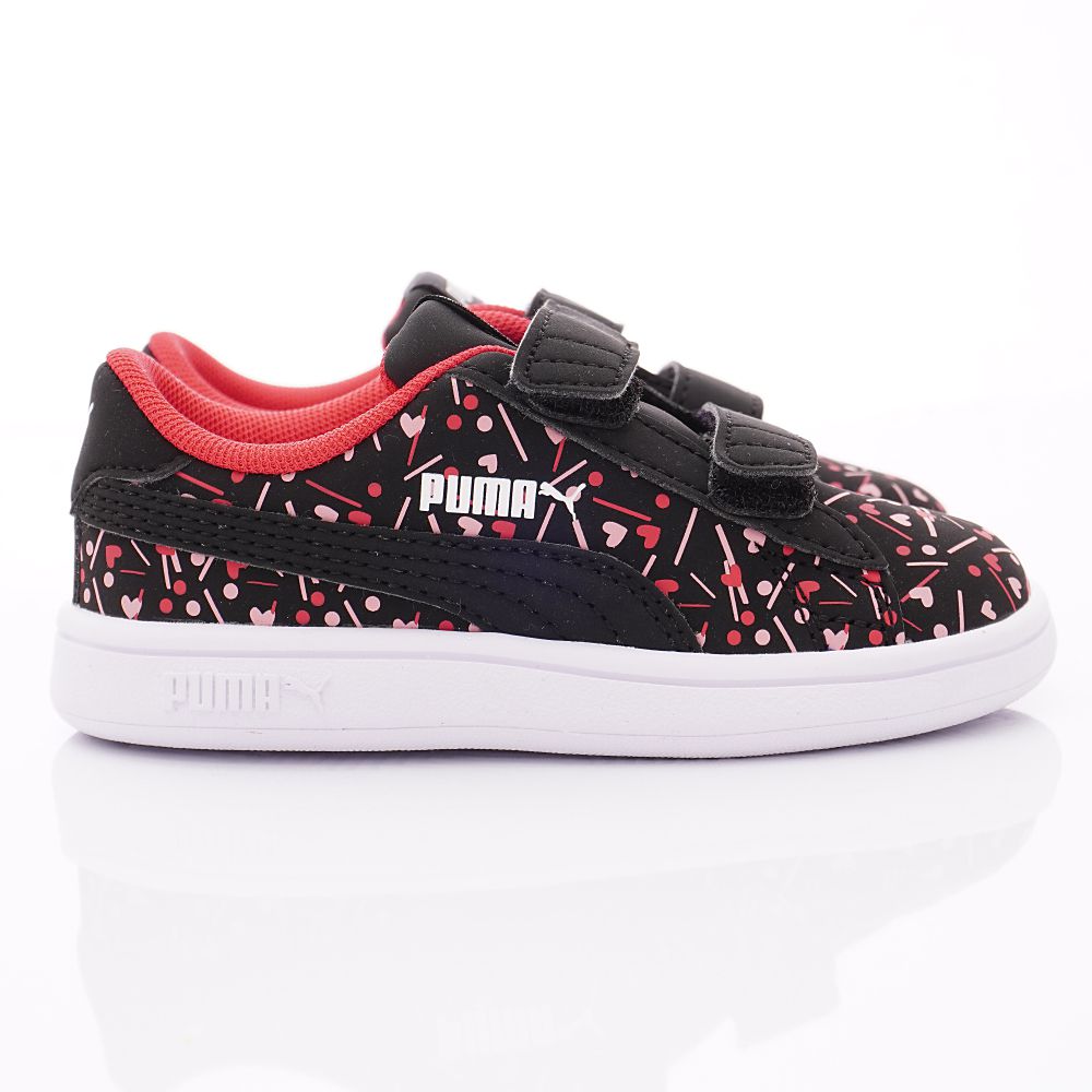 puma - 童鞋-雙絆帶愛心學步鞋款(寶寶段)-黑
